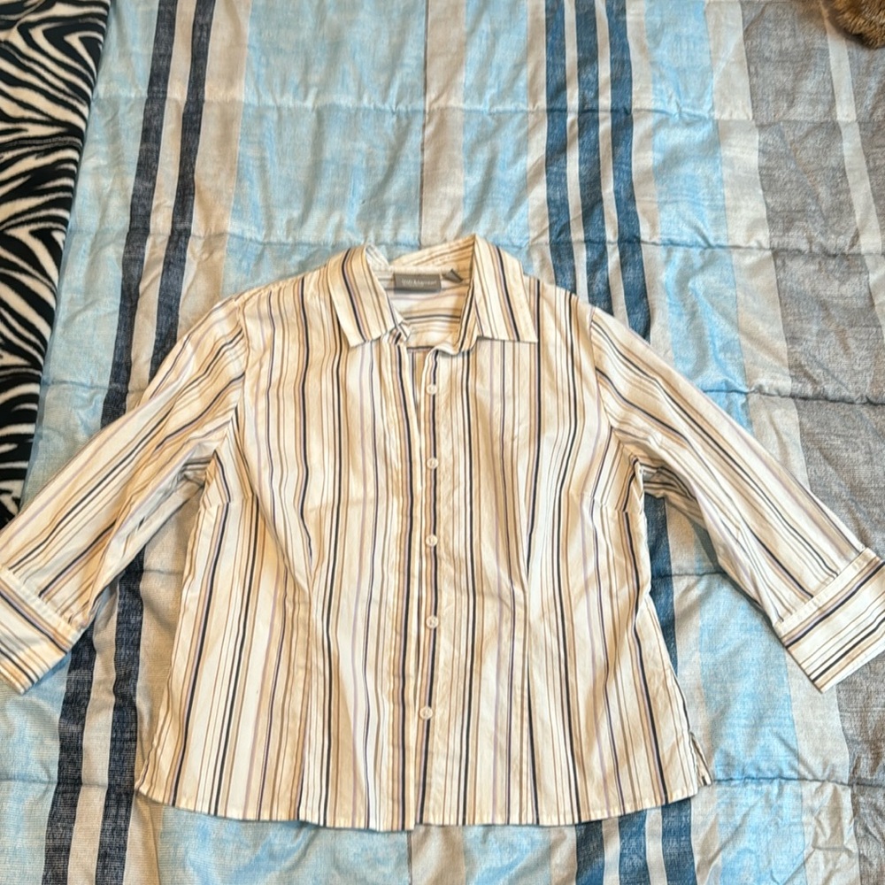 Striped button up